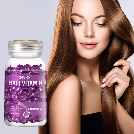 OEM プライベートラベルコラージュ血清発毛治療育毛オイルデイリーヘアビタミンカプセル女性用